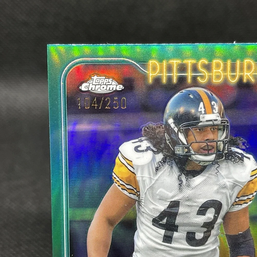 2024 Topps Chrome -‎ Troy Polamalu #162 Teal Refractor /250